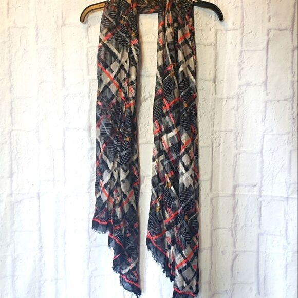VERA BRADLEY Soft Fringe Sofia Plaid Scarf - Picture 1 of 4